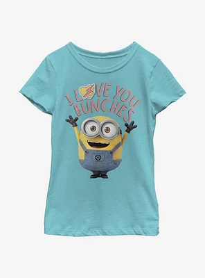 Minions Banana Love Youth Girls T-Shirt