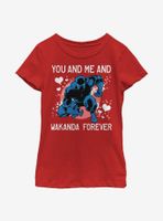 Marvel Black Panther Wakanda Love Forever Youth Girls T-Shirt