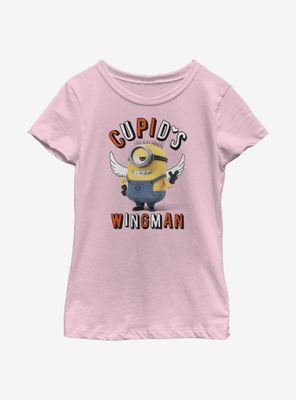 Minions Cupid's Wing Man Youth Girls T-Shirt