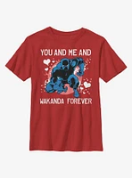 Marvel Black Panther Wakanda Love Forever Youth T-Shirt