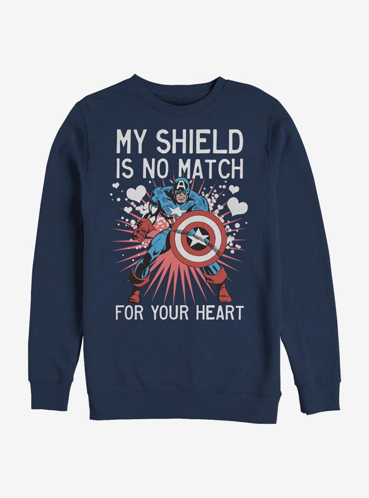 Marvel Captain America Heart Shield Sweatshirt