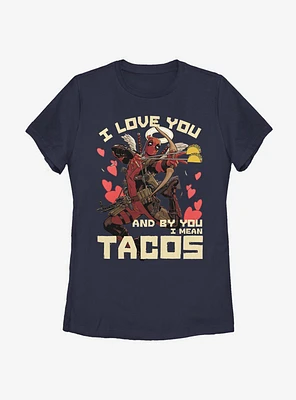 Marvel Deadpool Taco Love Womens T-Shirt