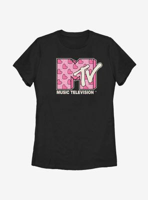MTV Heart Diagonal Womens T-Shirt