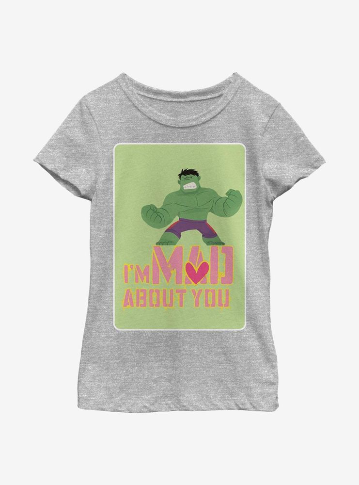 Marvel Hulk Mad Love Youth Girls T-Shirt