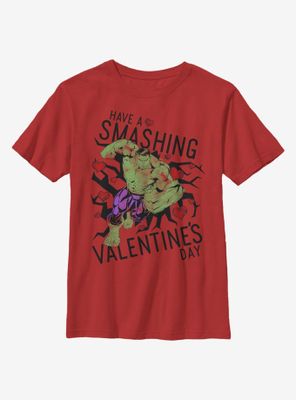 Marvel Hulk Smashing Valentine Youth T-Shirt