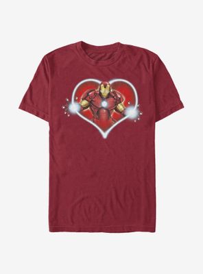 Marvel Iron Man Heart Blast T-Shirt