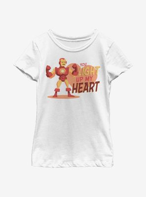 Marvel Iron Man Heart Youth Girls T-Shirt