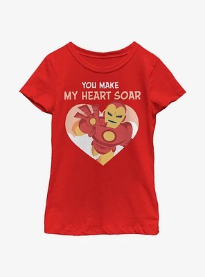 Marvel Iron Man Love Youth Girls T-Shirt