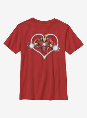 Marvel Iron Man Heart Blast Youth T-Shirt