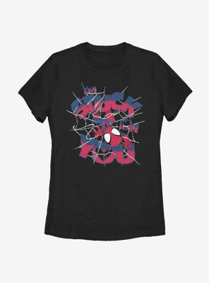 Marvel Spider-Man Stuck On You Womens T-Shirt
