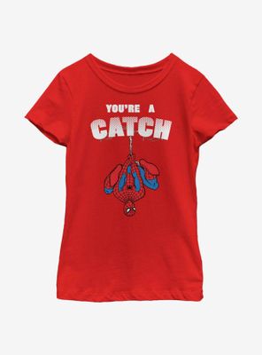 Marvel Spider-Man You're A Catch Youth Girls T-Shirt
