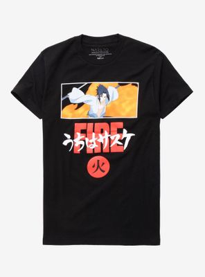 Naruto Shippuden Sasuke Fire T-Shirt