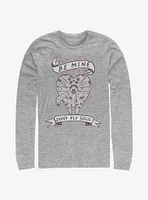 Star Wars Be Mine Falcon Long-Sleeve T-Shirt
