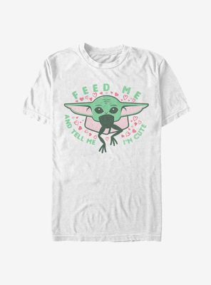 Star Wars The Mandalorian Child Feed Me And Tell I'm Cute T-Shirt