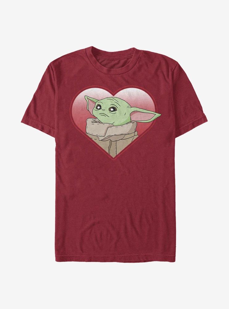 Star Wars The Mandalorian Heart Yoda T-Shirt
