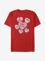 Star Wars The Mandalorian Candy Hearts T-Shirt