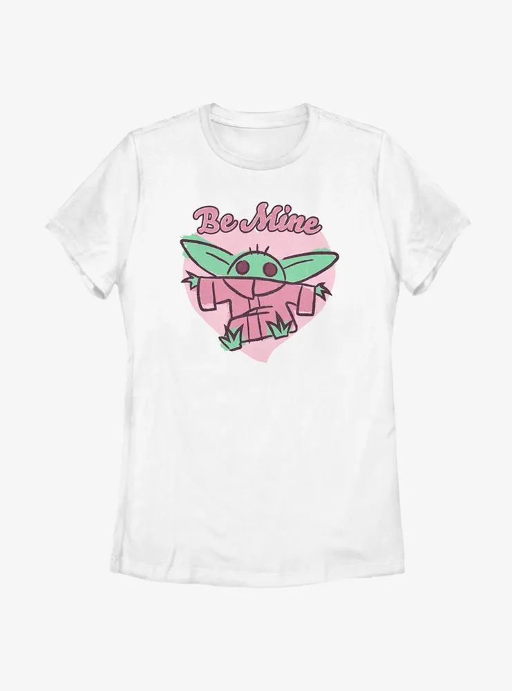 Star Wars The Mandalorian Be Mine Child Womens T-Shirt