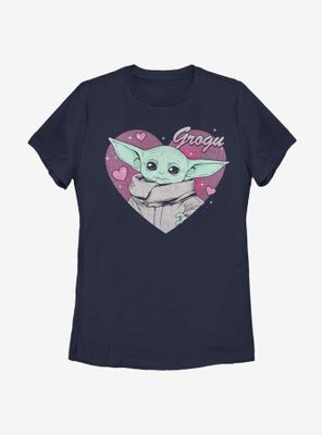 Star Wars The Mandalorian Child Valentine Womens T-Shirt