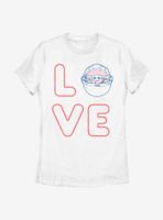 Star Wars The Mandalorian Child Love Stack Womens T-Shirt