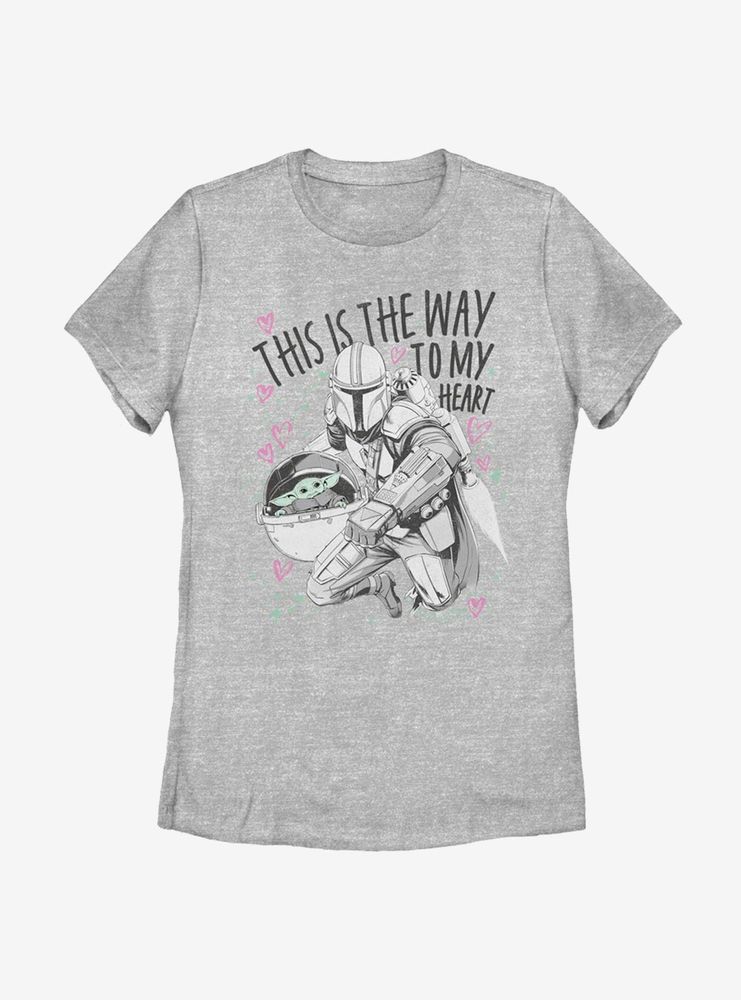 Star Wars The Mandalorian Way To My Heart Womens T-Shirt