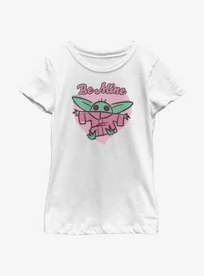 Star Wars The Mandalorian Be Mine Child Youth Girls T-Shirt