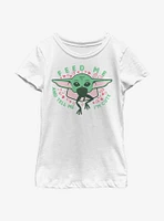 Star Wars The Mandalorian Child Feed Me And Tell I'm Cute Youth Girls T-Shirt