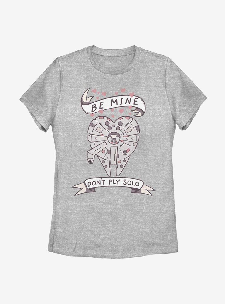 Star Wars Be Mine Falcon Womens T-Shirt