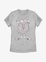 Star Wars Be Mine Falcon Womens T-Shirt