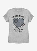 Star Wars Heart Explode Death Womens T-Shirt