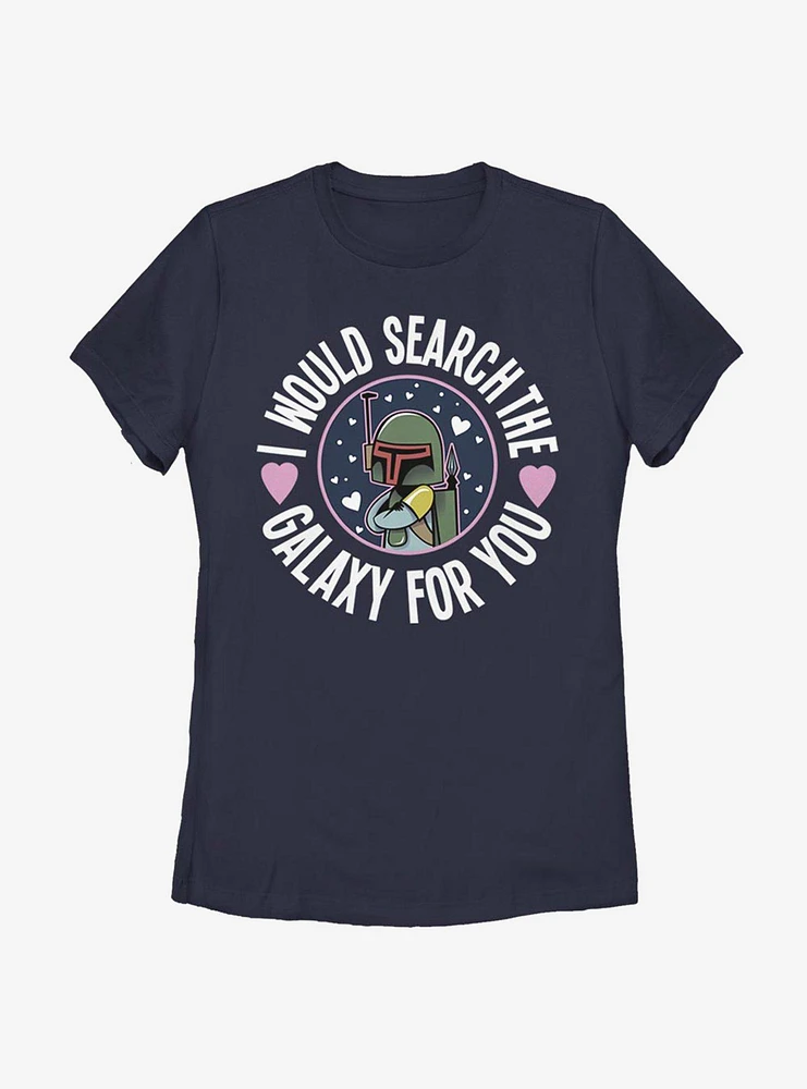 Star Wars Boba Search The Galaxy Womens T-Shirt