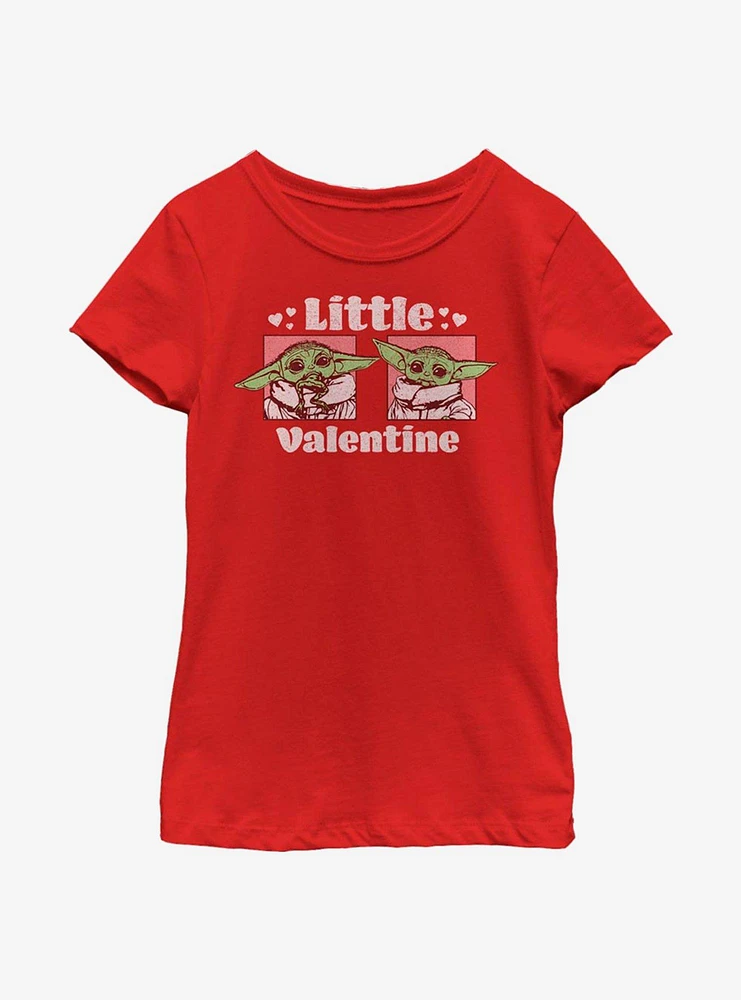 Star Wars The Mandalorian Child Little Valentine Youth Girls T-Shirt