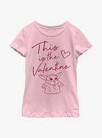 Star Wars The Mandalorian Child This Valentine Youth Girls T-Shirt
