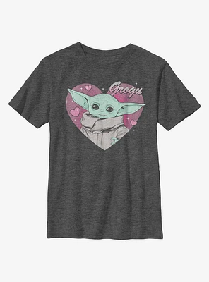 Star Wars The Mandalorian Child Valentine Youth T-Shirt