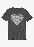 Star Wars The Mandalorian Child Valentine Youth T-Shirt