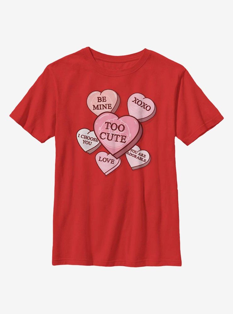 Star Wars The Mandalorian Candy Hearts Youth T-Shirt