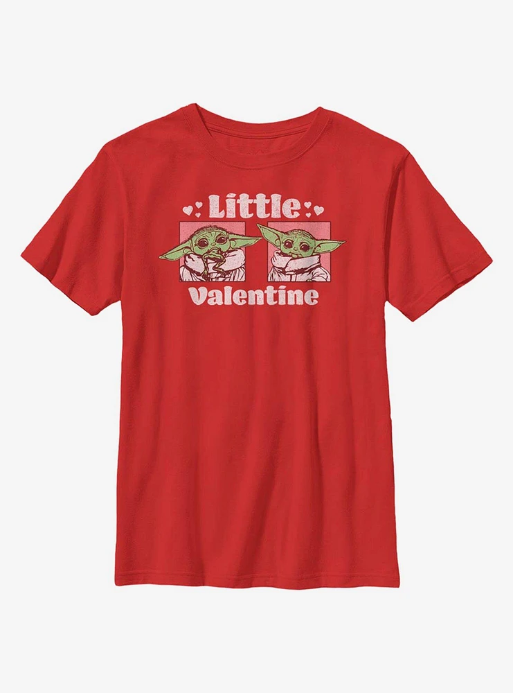 Star Wars The Mandalorian Child Little Valentine Youth T-Shirt
