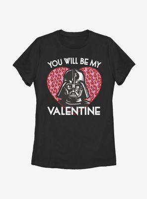 Star Wars Darth Vader Valentine Womens T-Shirt