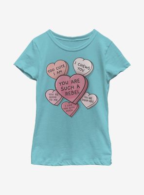 Star Wars Candy Hearts Youth Girls T-Shirt