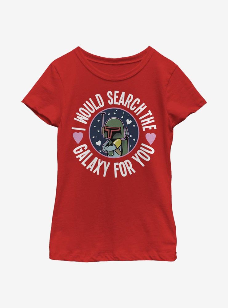 Star Wars Boba Search The Galaxy Youth Girls T-Shirt