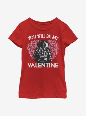 Star Wars Darth Vader Valentine Youth Girls T-Shirt