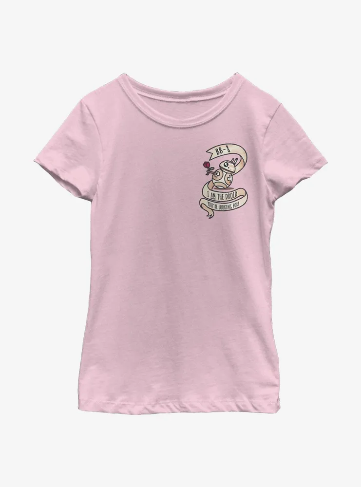 Star Wars BB-8 Droid Valentine Youth Girls T-Shirt