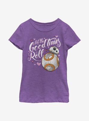 Star Wars Good Times Heart Youth Girls T-Shirt