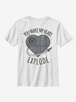 Star Wars Heart Explode Death Youth T-Shirt