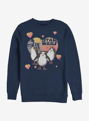 Star Wars Porg Hearts Sweatshirt