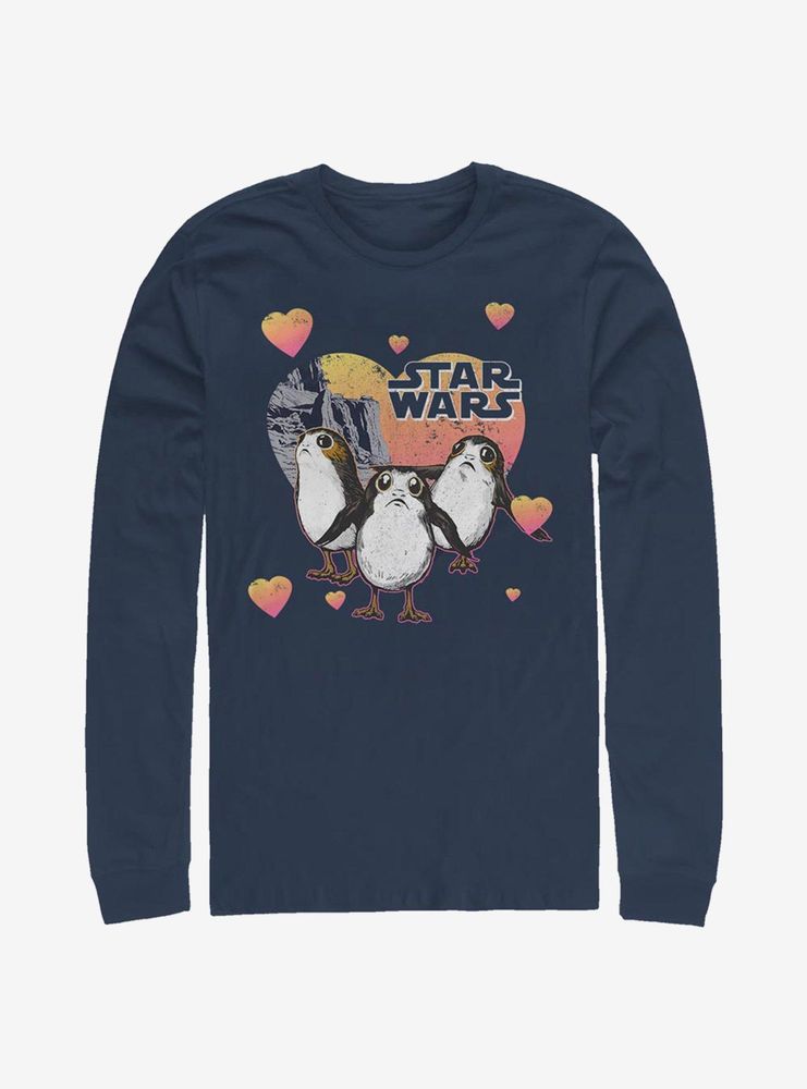 Star Wars Porg Hearts Long-Sleeve T-Shirt