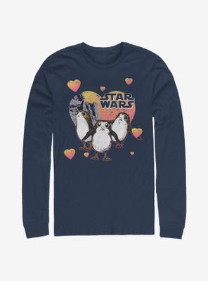 Star Wars Porg Hearts Long-Sleeve T-Shirt