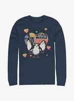 Star Wars Porg Hearts Long-Sleeve T-Shirt