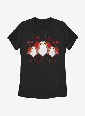 Star Wars A-Porg-Able Womens T-Shirt