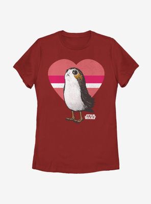 Star Wars Porg Love Womens T-Shirt