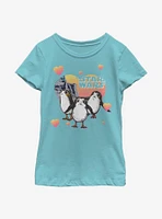 Star Wars Porg Hearts Youth Girls T-Shirt